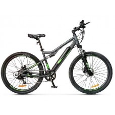 Электровелосипед легкий горный Eltreco Walter Серо-зеленый фото